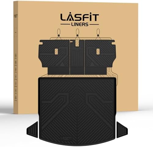 LASFIT Cargo Trunk Mat with Backrest Mats for Mazda CX5 2017-2025 by LASFIT