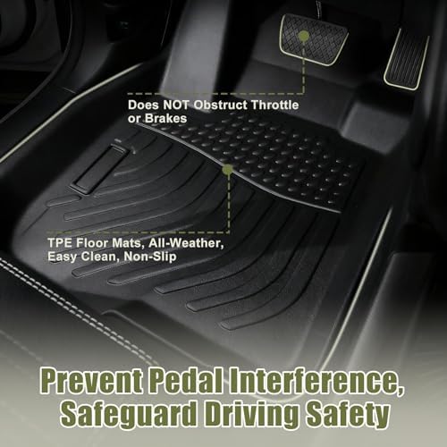 Priprilod Floor Mats Fit for Toyota Highlander 2001-2007 All Weather Protector TPE Floor Liners Custom Fit Car Mats Non-Slip - Image 3