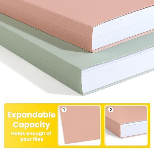 SUNEE File Folders, 30 Pack Manilla Folders 8.5 x 11, Colored File Folders Home Office School Supplies for Documents Files Paper,6 Pastel Colors - Image 5