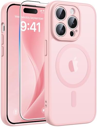 FNTCASE for iPhone 14 Pro Max Case, Fit for Magsafe, Glass Screen Protector by FNTCASE