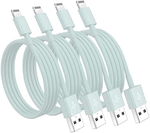 4 Pack [Apple MFi Certified] Apple Charging Cables 3ft, iPhone Chargers Lightning Cable 3 Foot, Fast iPhone Charging Cord for iPhone 14/14Pro/13/13Pro/12/11/11Pro/11Max/ X/XS/XR/XS Max/8, ipad(Blue) by Susnwere
