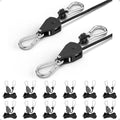 1/8" Grow Light Hangers Adjustable, Tie Downs Rope, Rope Tightener by EVMANZ