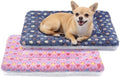 Mora Pets Dog Bed Crate Pad Ultra Soft Pet Mat Star Print 2 Pack 22 Inch by MoraPets