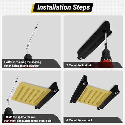 6-bin Overhead Garage Storage Rack, Ceiling Storage Racks - Image 6