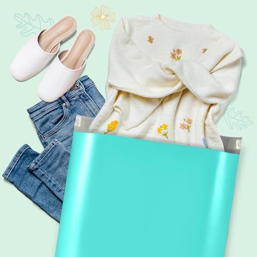 Fuxury Poly Mailers 19x24" 50 Pack,Large Shipping Bags for Clothing,Teal - Image 3