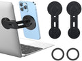 Magnetic 2PC Phone Holder for Laptop, MagSafe Laptop Phone Mount for iPhone 18/17/16/15/14/13/12 & All Phones, 180°Adjustable Phone Side Mount for Monitors for Tesla 3/Y by Magnetic