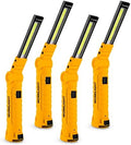 Lmaytech 4 Pack Rechargeable LED Work Lights with Magnetic Base and 360° Rotation, 5 Modes for BBQ, Camping, Reading, and Car Repair by Lmaytech