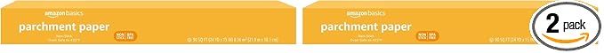 Amazon Basics Parchment Paper for Baking, 90 Sq Ft Roll, 2 Pack by AmazonBasics