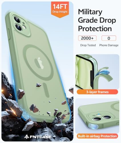 FNTCASE for iPhone 11 Phone Case, Fit for Magsafe, Full Camera Protection - Image 5