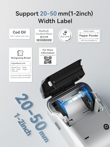 NIIMBOT B1 Label Maker Machine with Tape, 2Inch Thermal Label Printer - Image 5