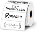 iEager 3x1 Inch Thermal Labels, White Durable Thermal Printer Stickers by ReliableThermalLabelsYouCanCountOn