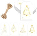 joycraft 60Pcs Christmas Name Gift Tags, 4 Styles Christmas Tree Tags by joycraft