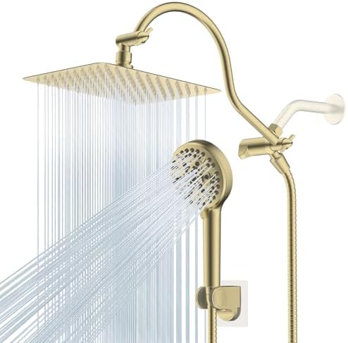 Hibbent All Metal cUPC Certified High Pressure Rainfall 10'' Shower Head by Hibbent