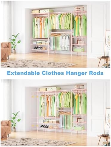 Ulif E11 Heavy-Duty Closet Garment Rack, Metal Clothes Rack, Load 1034lbs - Image 3