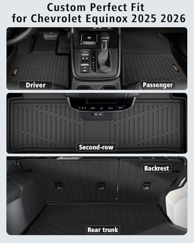 Floor Mats Custom Fit for Chevy Equinox 2025 2026 Fuel (Non EV) - Image 2