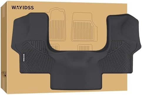 Floor Mats for 2003-2025 2026 Chevrolet Express & GMC Savana 1500/2500/3500,TPE All Weather Protection Chevy Express Front Row mat, Black mat Accessories by WAYIDSS