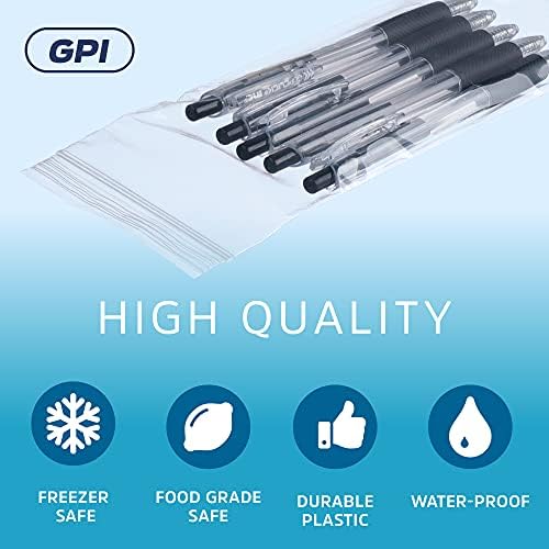 3"x8" Zip Bags, 100 Pack, 2 Mil, Reclosable for Incense, GPI - Image 3