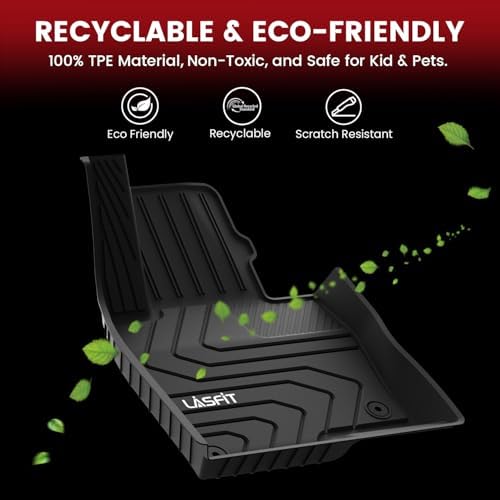 LASFIT Floor Mats Fit for Mazda CX5 2017-2025 TPE 1st & 2nd Row Liners - Image 5