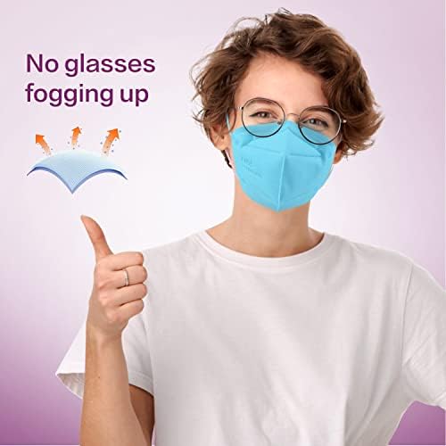 Miuphro 50 Pack Cup Dust Safety Disposable Masks, KN95 5-Layer Foldable Masks - Image 4