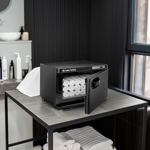 Salon Sundry Professional Hot Towel Warmer Cabinet - Facial Spa and Salon Equipment - Black - Image 4