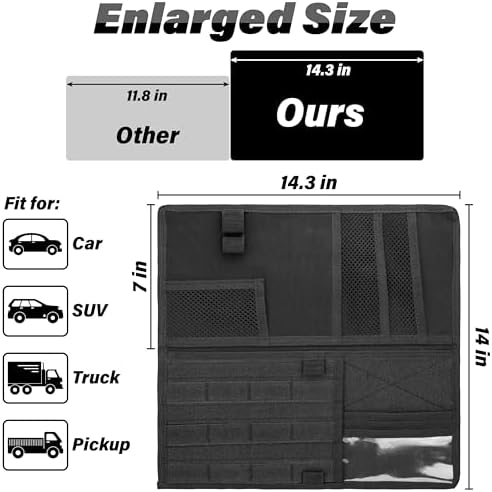 BFXM Tactical Visor Organizer, Car Visor Organizer, Sunvisor Organizers - Image 4