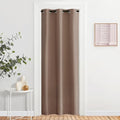 NICETOWN Sound Reducing Room Divider Curtain Screen Partition, Function Thermal Blackout Patio Door Curtain Panel, Sliding Door Insulated Curtain, Cappuccino, 2.8ft Wide x 6.7ft Long by NICETOWN