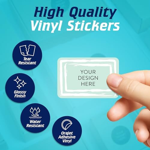 100 Custom Vinyl Stickers - Upload Your own Image, Text, Design, Logo - Personalized Logo Labels for Handmade, Packaging, Bottle, Jars, Candle, Brand Stickers (Mint, 6x4) - Image 3