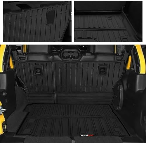 Custom for 2018-2025 2026 Jeep Wrangler JL 4 Door Floor Mats Cargo Liner Backrest Mat Full Set All Weather TPE Rubber Protection Mat (for 2018-2026 Jeep Wrangler JL 4 Door) - Image 3