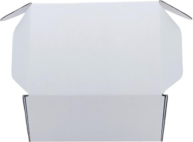 6x4x3 inch Small White Mailers Boxes Recyclable Corrugated Gift Box - Image 5