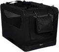 Amazon Basics Foldable Portable Soft Pet Dog Crate Carrier Kennel, 36 x 24 x 24 inches, Black by AmazonBasics
