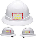 Customized Safety Hard Hat Construction Work Safety Helmet Adjustable Ratchet Suspension Full Brim with Abs Shell Construction hat by YOWESHOP
