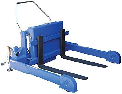 Vestil TMS-20-DC DC Power Tilt Master Straddle, Overall W x L x H (in.) 57-1/4 x 72-13/16 x 29-1/4, Folding Handle Length (in.) 20, 4" Fork Width, 2000 lbs Capacity - Image 2