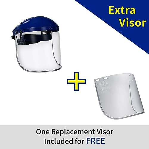 Blue Eagle Face Shield Bundle with 4 Polycarbonate Visors - Image 4