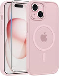 FNTCASE for iPhone 15/14/13 Case, Fit for Magsafe, Glass Screen Protector by FNTCASE