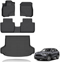 All Weather Car Floor Mats & Cargo Liner Set Fit for Honda HR-V Hybrid & HRV LX | Sport | EX-L 2023 2024 2025 2026 Floor Liners Trunk Liner HRV Cargo Mat Accessories Black by VOUKIY