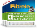 Filtrete 23.5x23.5x1 in. Air Filter, MERV 8, MPR 700, 4 HVAC Filters by Filtrete