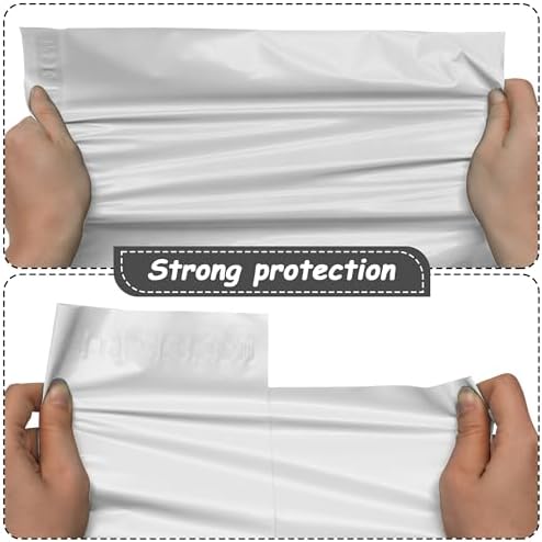 JinRuiKJ Poly Mailers 14.5x19 Inch, 50 Pcs Shipping Bags, White - Image 4
