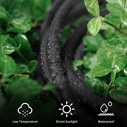 YOJOE Indoor Outdoor Extension Cord with Lighted End, 3 Prong 13A Weatherproof Power Cord, 16 Gauge Heavy Duty 6 ft Black Extension Cord for Garage, Garden and Home, 16/3 SJTW UL Listed - Image 4