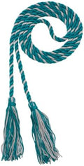 Tassel Depot Graduation Honor Cord - Teal/Gray - Every School Color Available - Made In Usa by TasselDepot