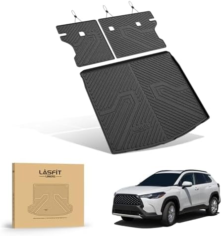 LASFIT Cargo Mat for Toyota Corolla Cross 2022-2026 with Backrest Mat by LASFIT