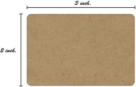 2" x 3" Brown Kraft Rectangle Color Code Labels / 250 Permanent Adhesive Write On Labels/Blank Kraft Stickers - Image 6