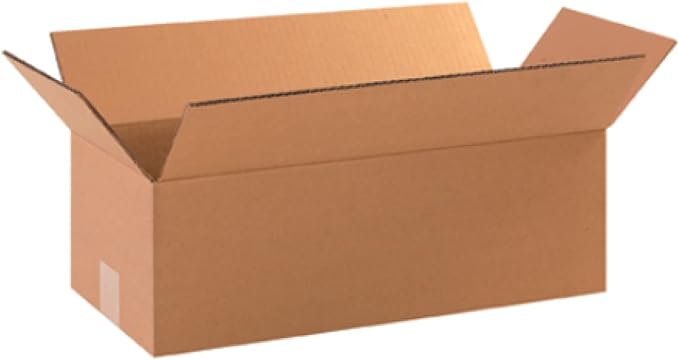 Secure Seal - 100 Pack of 18x8x6” Corrugated Cardboard Packing Shipping Mailing by Secure+Seal