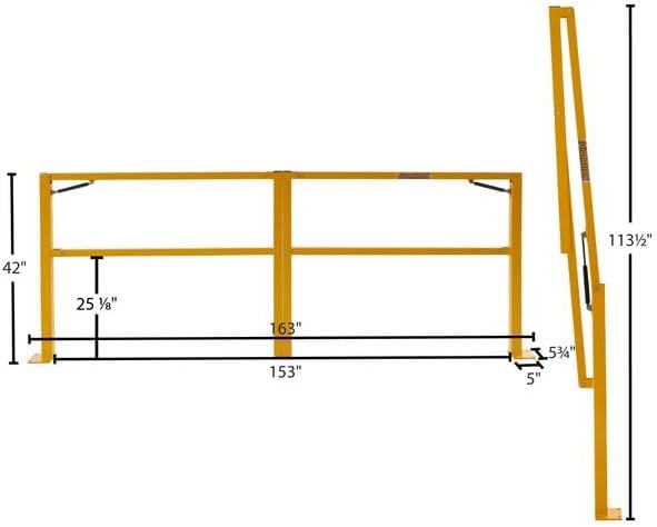 12' Guardian Folding Dock Door Gate - Image 3