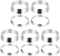 PATIKIL 22mm Tube OD 304 Stainless Steel Compression Tube Fitting Sleeve, 5 Pack Double Ferrule Ring Tubing Fitting Assortment Kit, Silver by PATIKIL