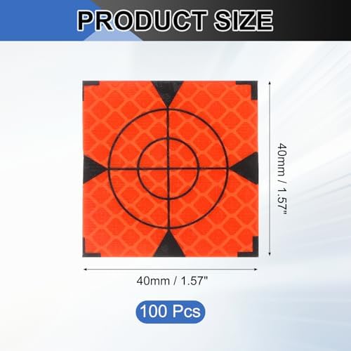 PATIKIL Survey Reflector Target Self-Adhesive Reflective Sheet Surveying Target Mark Tape, Suit for Ship Inspection - Image 2