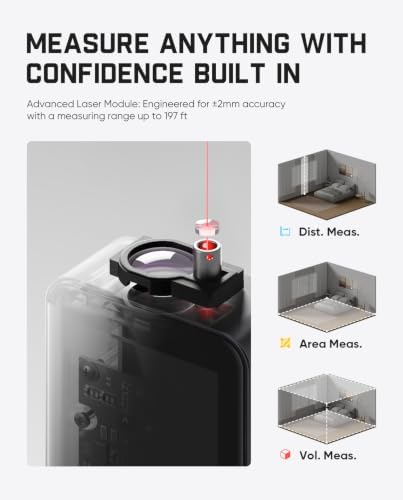 Fanttik A11 Ultra 3-in-1 Digital Laser Measure with Wheel Roller and Screen - Image 4