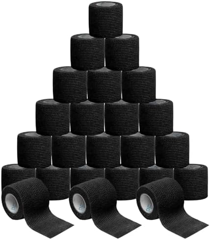 OK TAPE 24 Rolls Self Adhesive Bandage Wrap, Cohesive Elastic Athletic Tape by OKTAPE