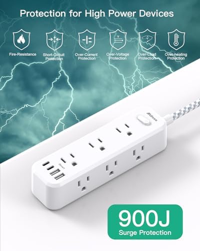 Mifaso Extension Cord with Multiple Outlets 15FT, 13-in-1 Long Power Strip - Image 6