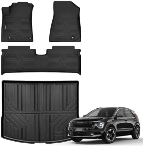 AUXKO All Weather Floor Mats Cargo Mat for Kia NIRO EV 2023 2024 2025 2026 by AUXKO