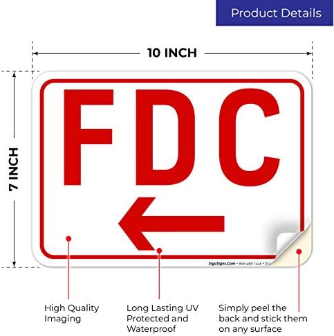 FDC Left Arrow Sign, - Image 2